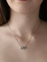 Pari Custom A-Z Letter Pendant Necklace SILVER - Stainless Steel