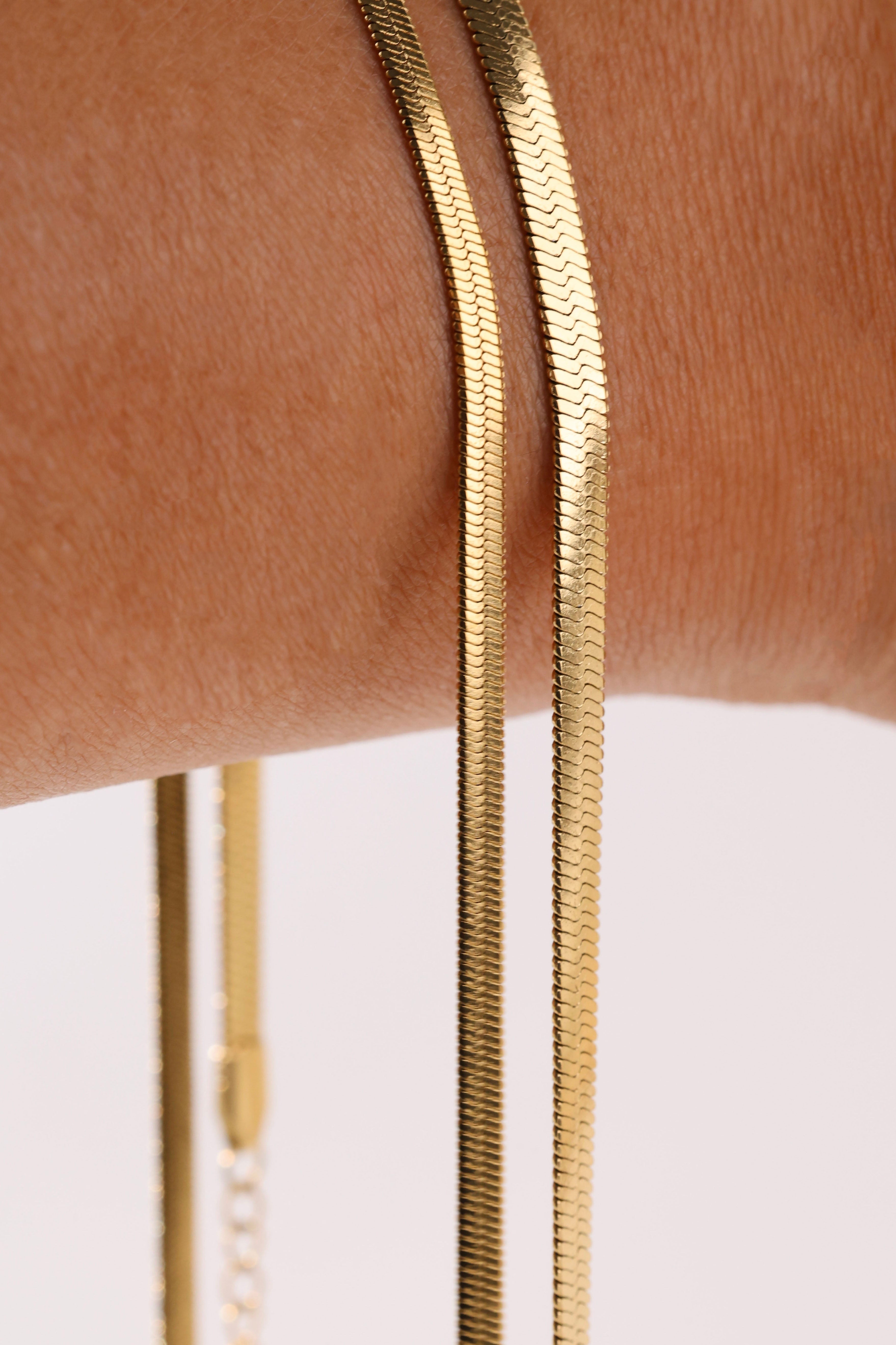Snake Chain Necklace 2.5mm 4mm - Stainless Steel