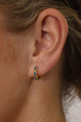 Add a touch of colour and elegance with these Blue Marquise Hoop Earrings, crafted from 925 sterling silver and finished in a rich 18k gold plating. The faceted marquise‑cut stones catch the light beautifully, creating a soft, eye‑catching sparkle perfect for everyday wear or special occasions. Lightweight, comfortable, and designed for effortless stacking.
