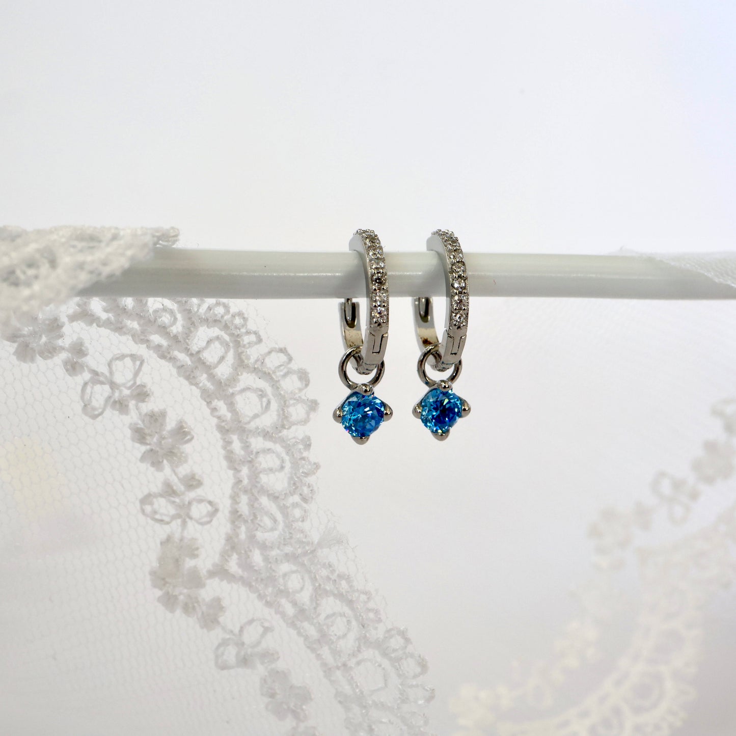 Ines Blue Lagoon Dangle Earring SILVER