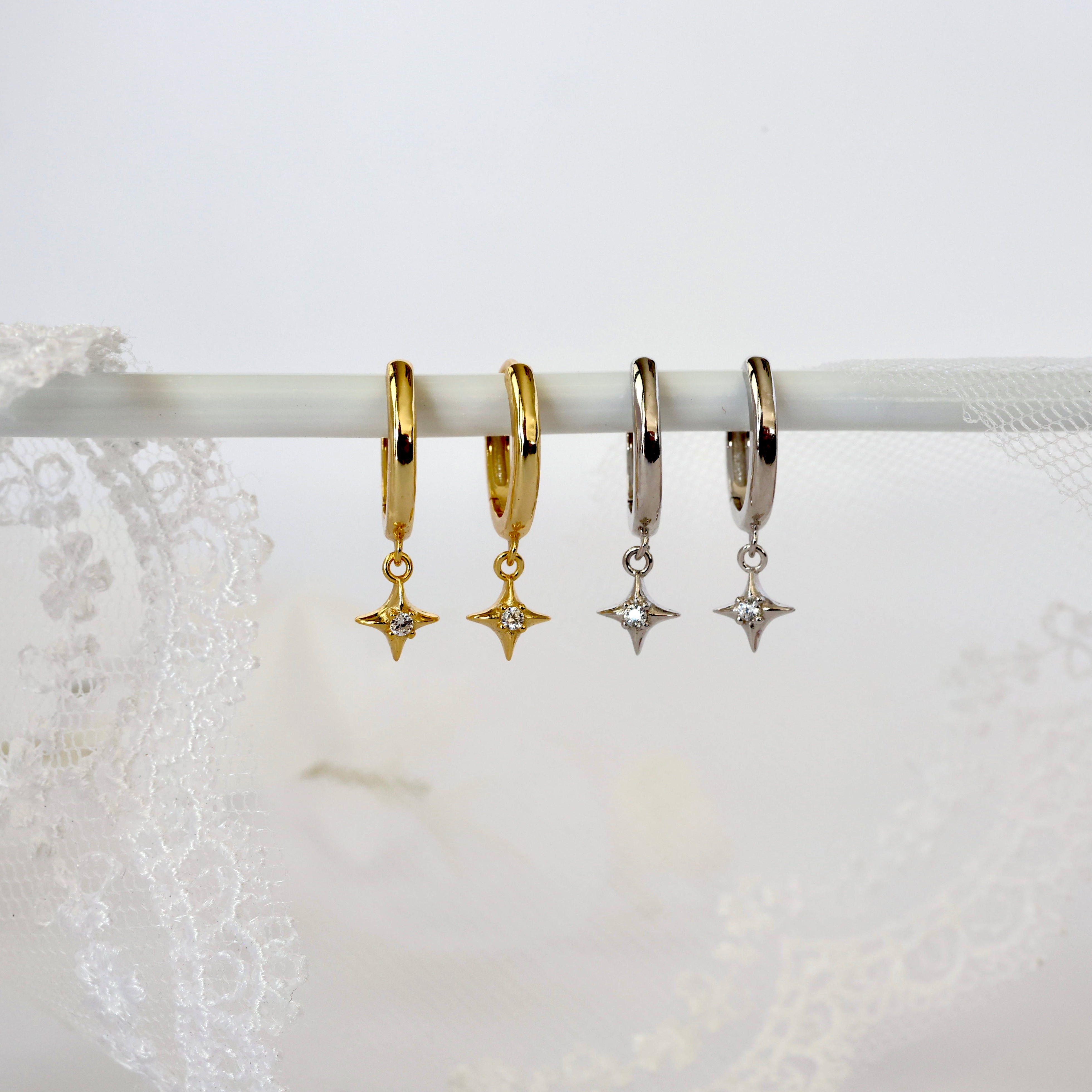 Pinterest Dangle Olivia Tiny Dangle Earrings – Sterling Silver Jewellery – ANETT