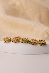 Marquise Gold Hoop Earring