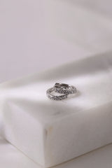 Suni Everyday Stacking - Sterling Silver A. 8mm Pave Silver