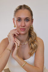 Aurora Big Chunky Gold Hoop Earrings 1.4cm Thick