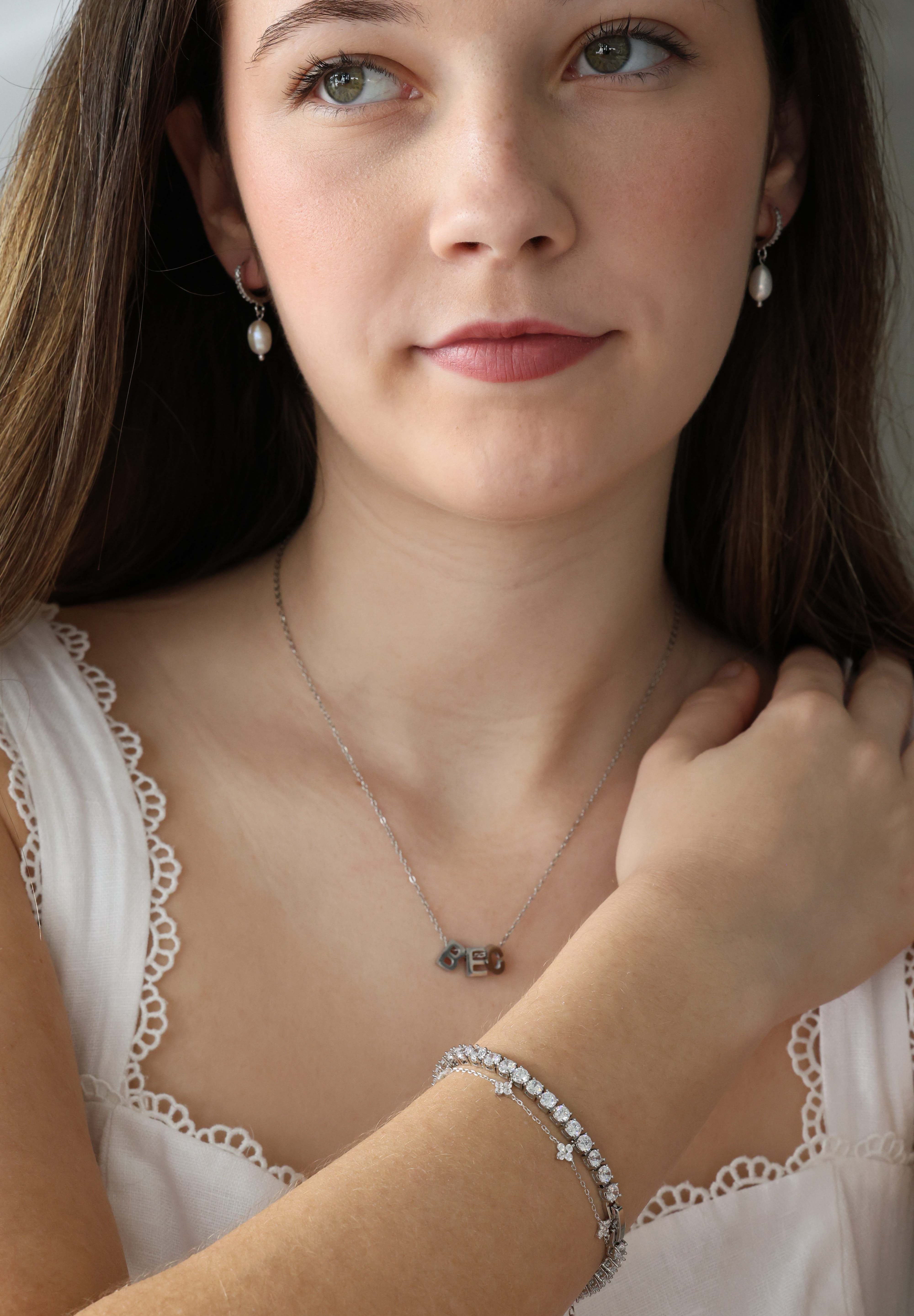 4 Clover Bracelet- Rhodium Plated Sterling Silver