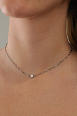 Giselle Birthstone Gold Necklace - Stainless Steel