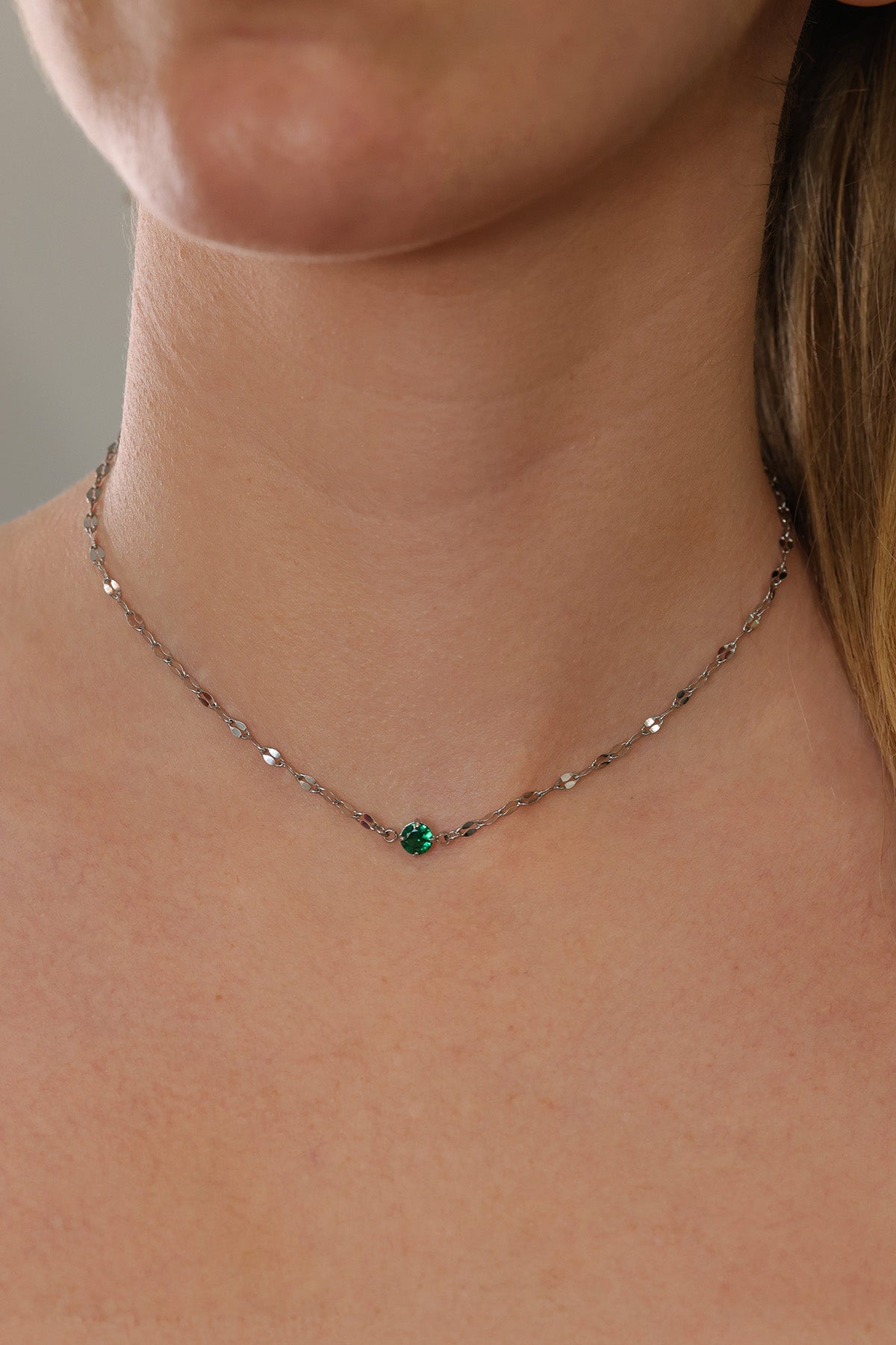 Giselle Birthstone Gold Necklace - Stainless Steel