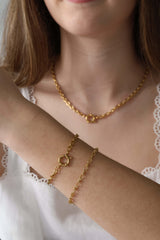 Rosetta Bold Gold Chain Bracelet - Stainless Steel