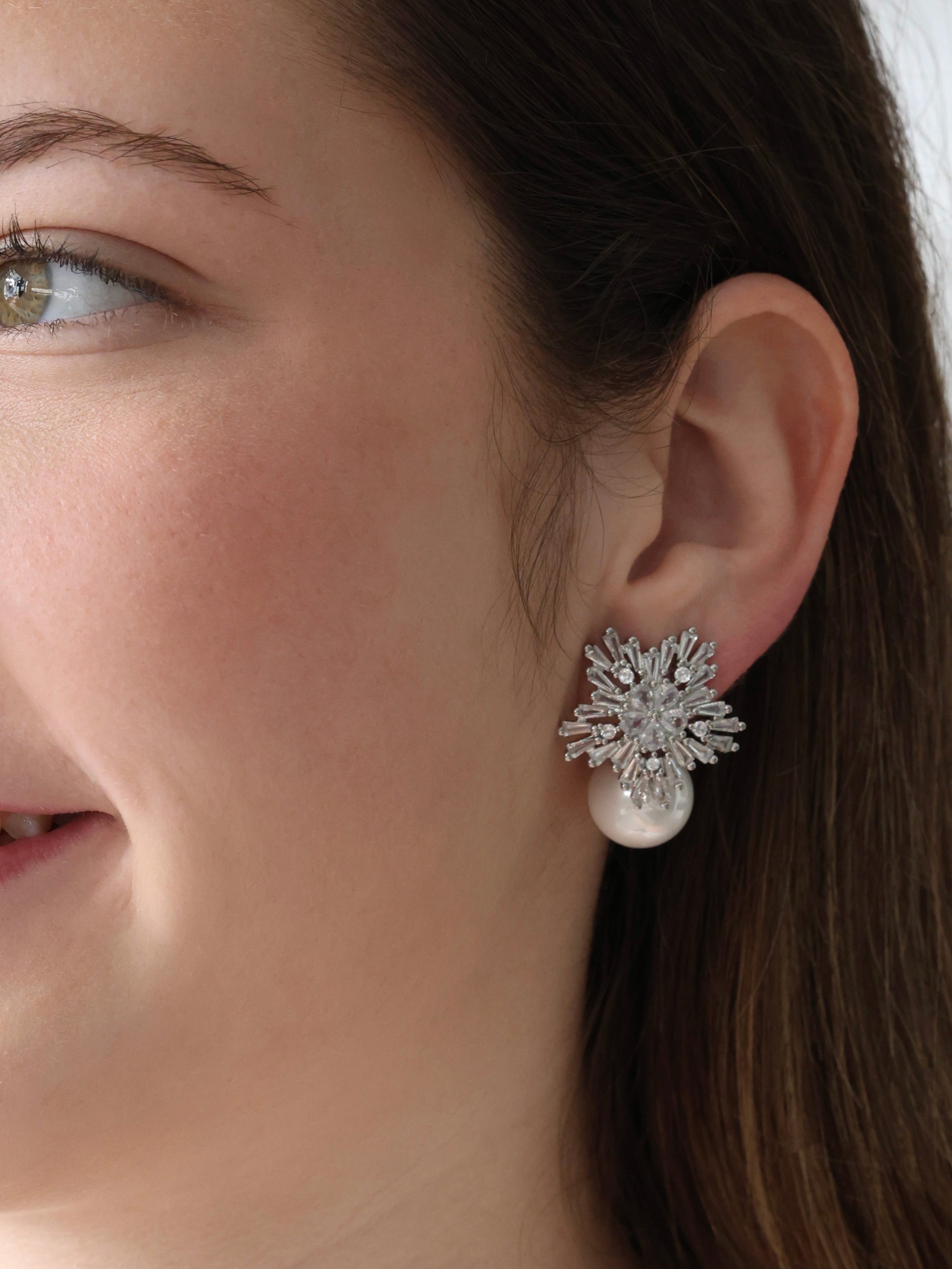 Lunaria Mist Whisper Pearl Earrings