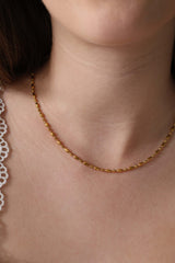 Liora Gold Chain Necklace - Stainless Steel
