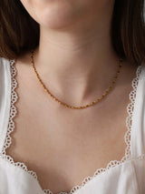 Liora Gold Chain Necklace - Stainless Steel