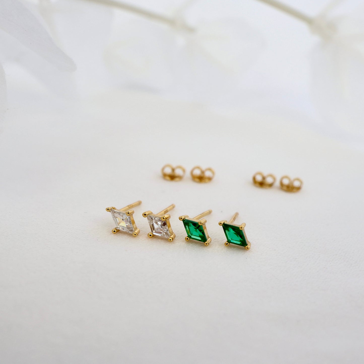 Mia CZ Gold Stud Earring