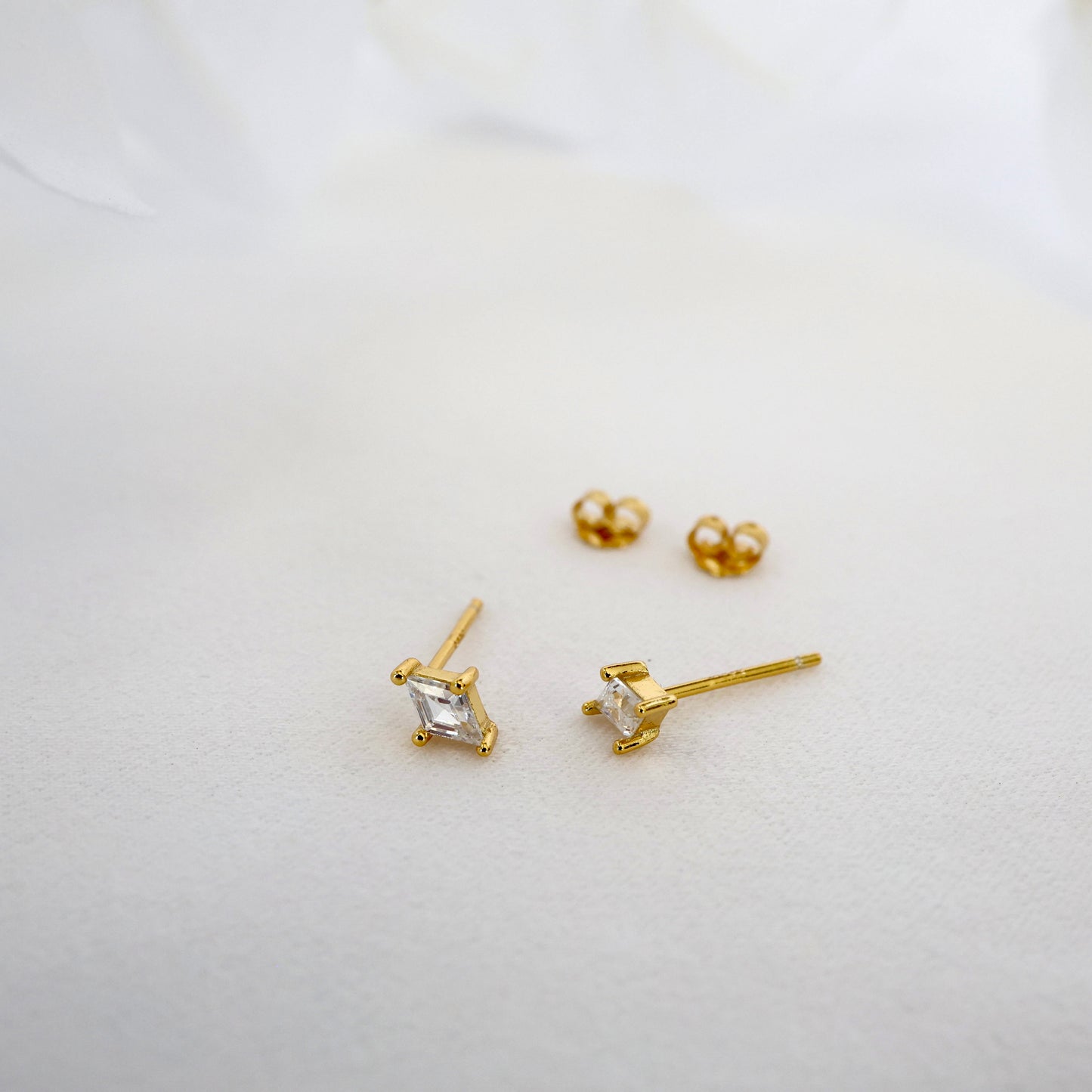 Mia CZ Gold Stud Earring