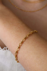 Elowen's Whisper Gold Chain Bracelet - Stainless Steel