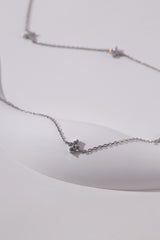 Blooming Grace Sterling Silver Necklace- Silver