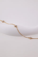 Blooming Grace Sterling Silver Necklace- Gold