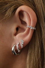 Lucy Charlotte Victoria Earring Stack Silver