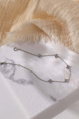 4 Clover Bracelet- Rhodium Plated Sterling Silver