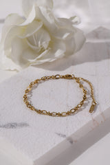 Elowen's Whisper Gold Chain Bracelet - Stainless Steel