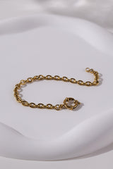 Rosetta Bold Gold Chain Bracelet - Stainless Steel