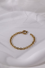 Rosetta Bold Gold Chain Bracelet - Stainless Steel