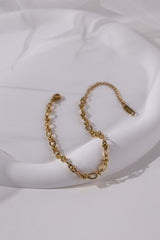 Elowen's Whisper Gold Chain Bracelet - Stainless Steel