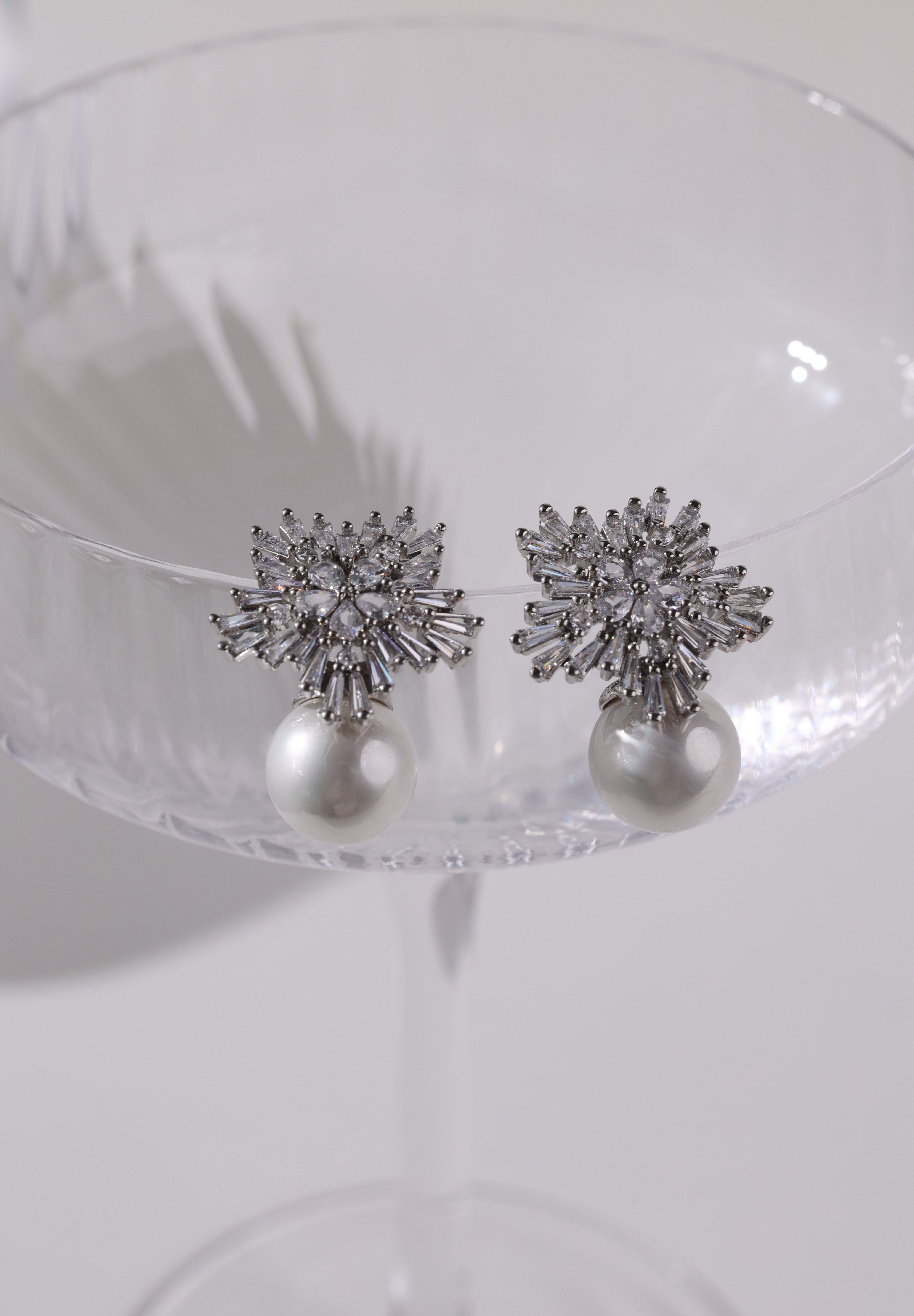Lunaria Mist Whisper Pearl Earrings