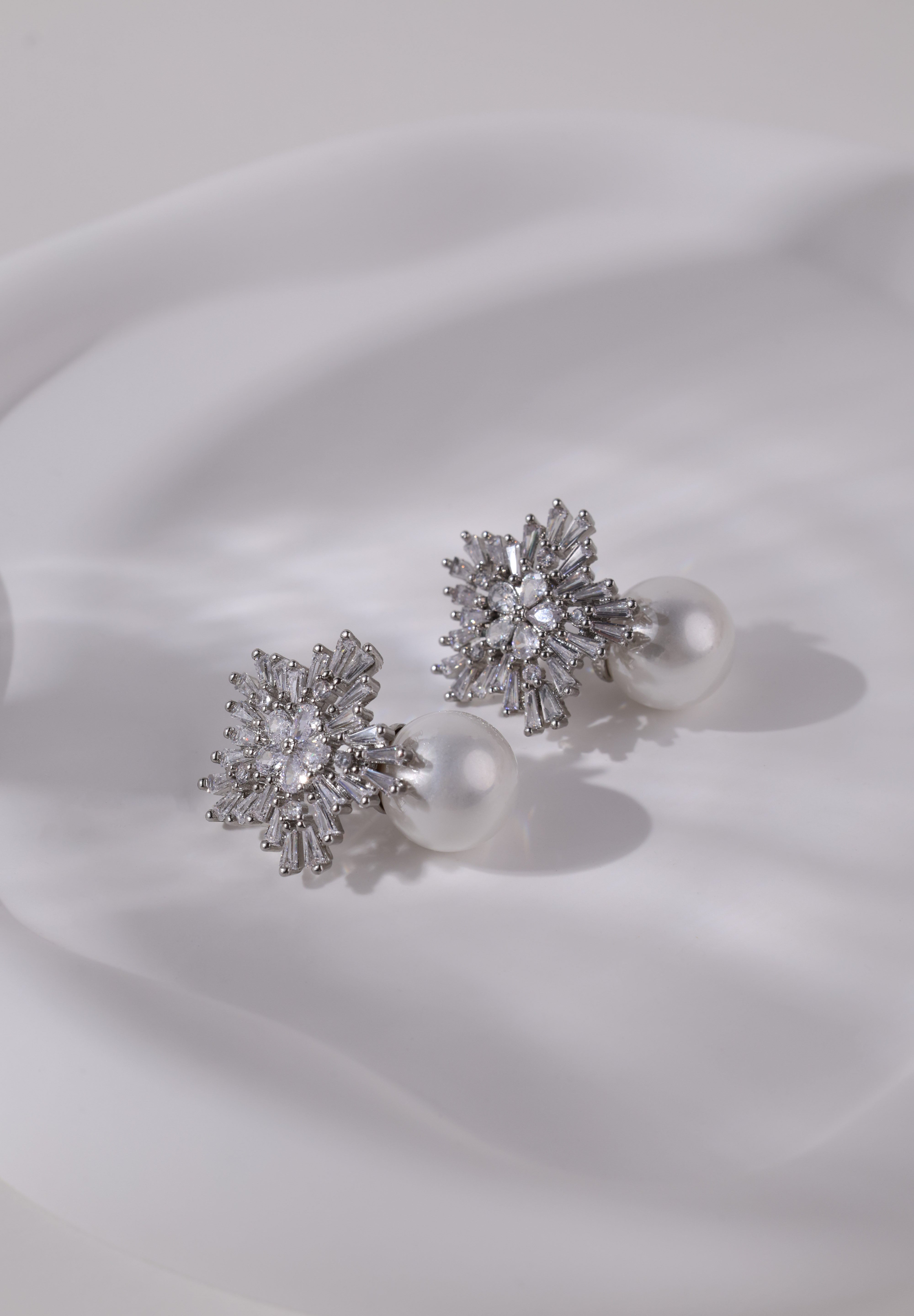 Lunaria Mist Whisper Pearl Earrings