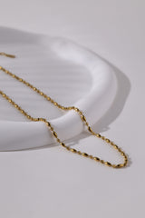 Liora Gold Chain Necklace - Stainless Steel