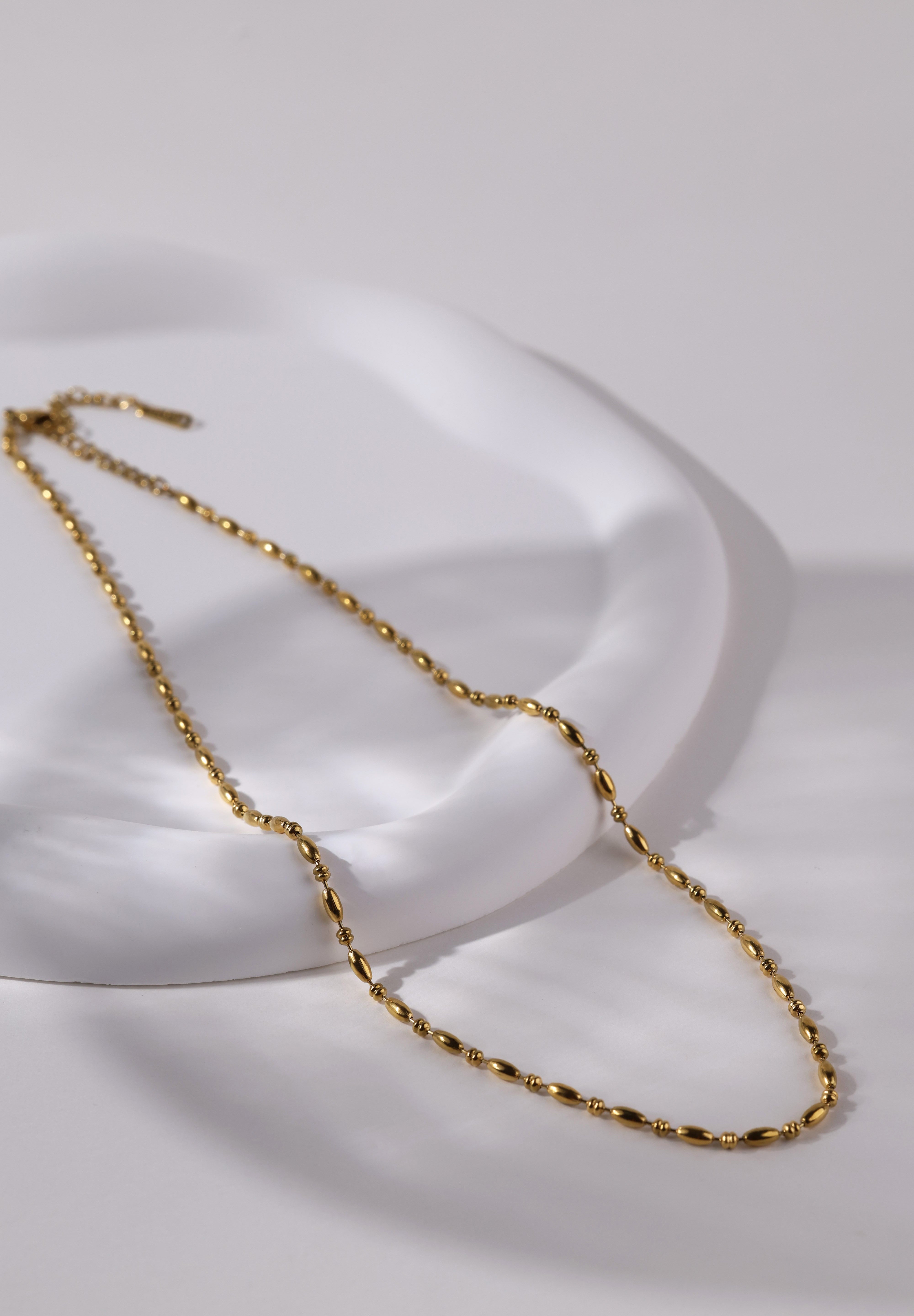 Liora Gold Chain Necklace - Stainless Steel