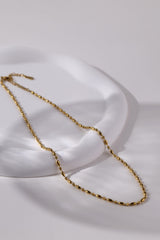 Liora Gold Chain Necklace - Stainless Steel