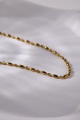 Liora Gold Chain Necklace - Stainless Steel