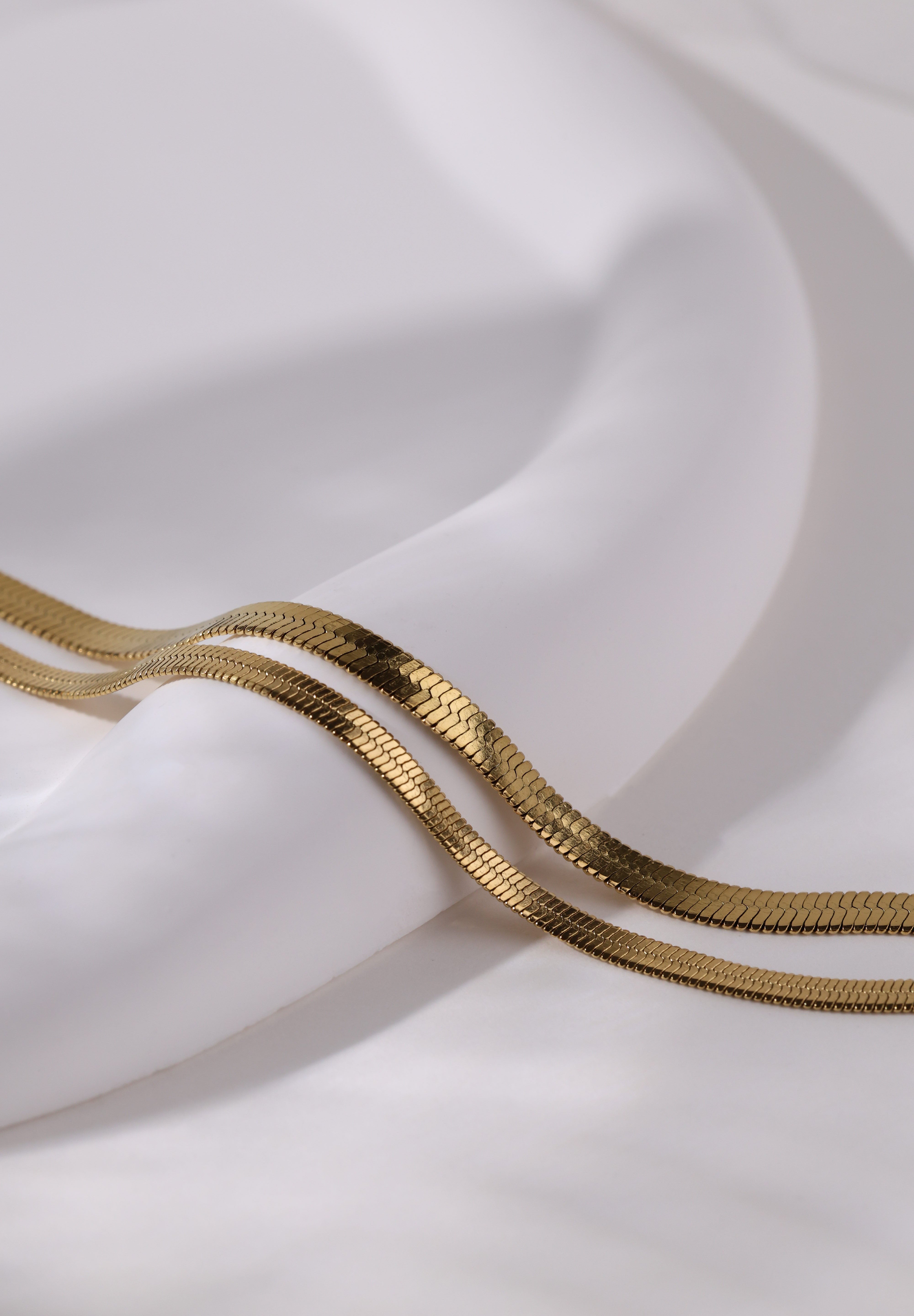 Snake Chain Necklace 2.5mm 4mm - Stainless Steel