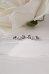 Lucy Charlotte Victoria Earring Stack Silver
