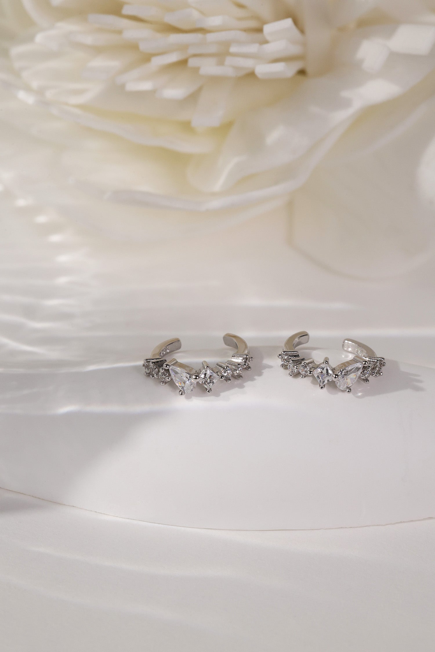 Lucy Charlotte Victoria Earring Stack Silver