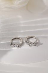 Charlotte Huggie Hoop Earrings SILVER
