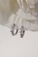 Charlotte Huggie Hoop Earrings SILVER