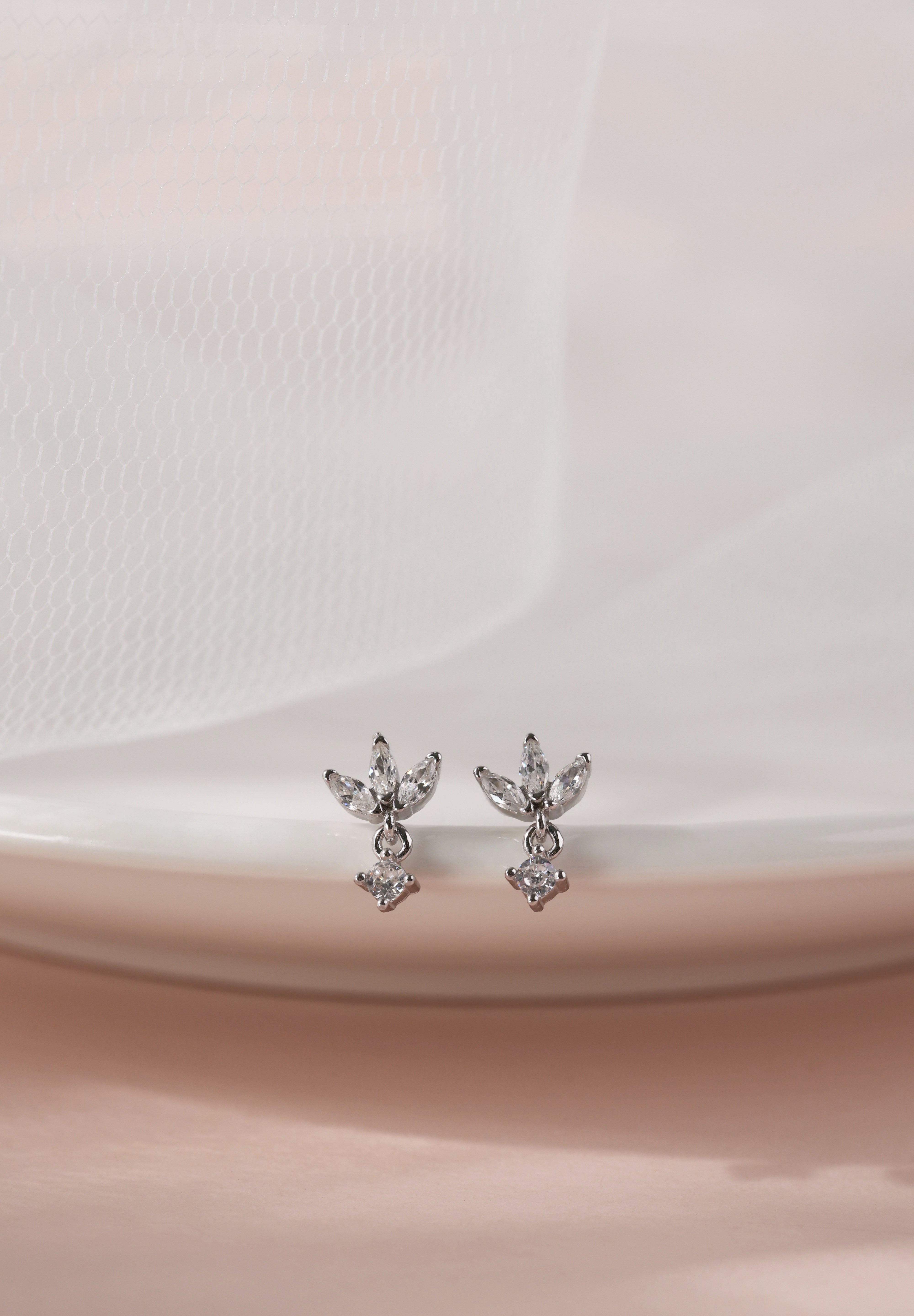 Hannah Silver Stud Earrings