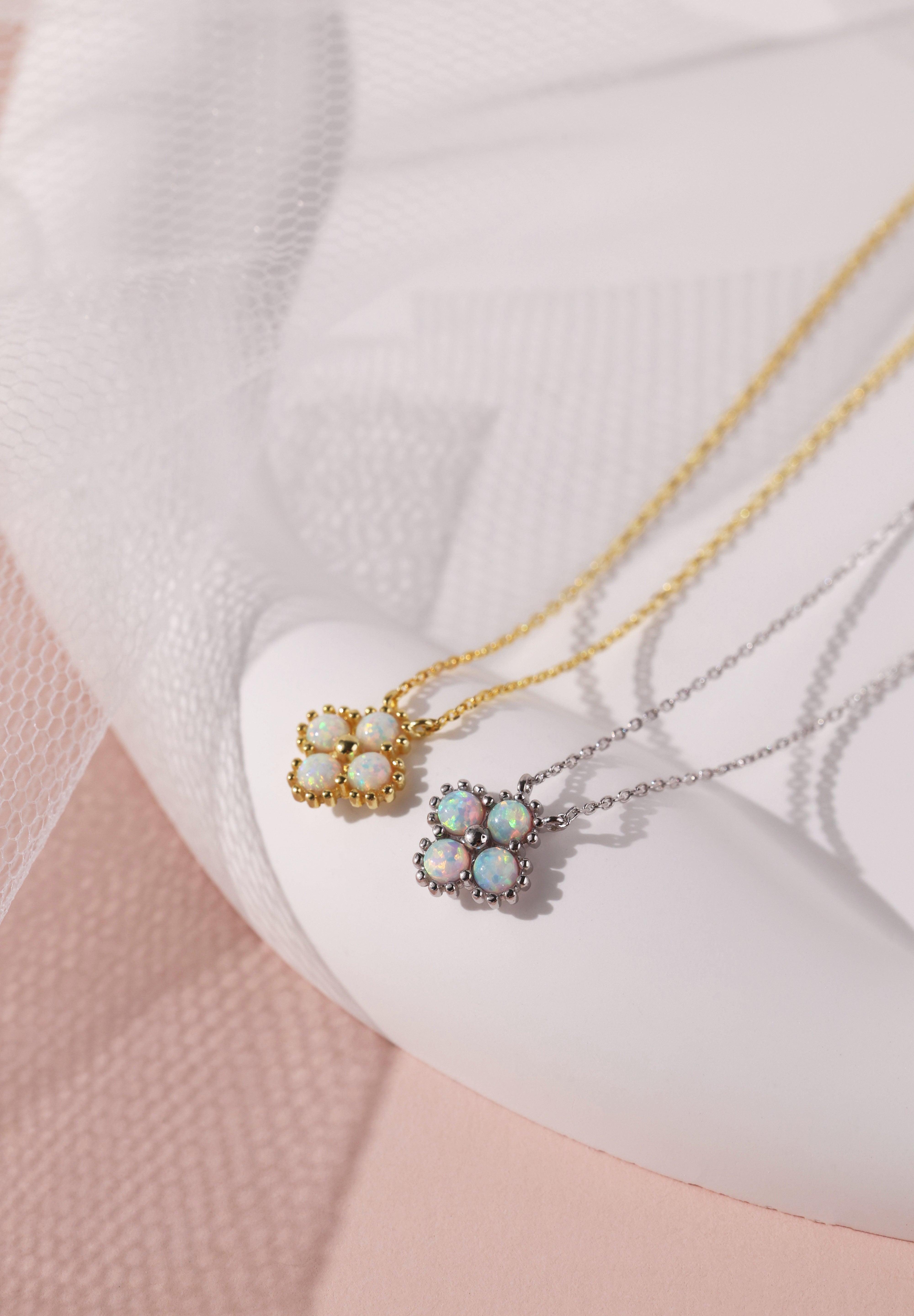 Faith Opal SILVER Necklace - Sterling Silver