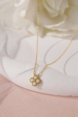 Faith Opal GOLD Necklace - Sterling Silver