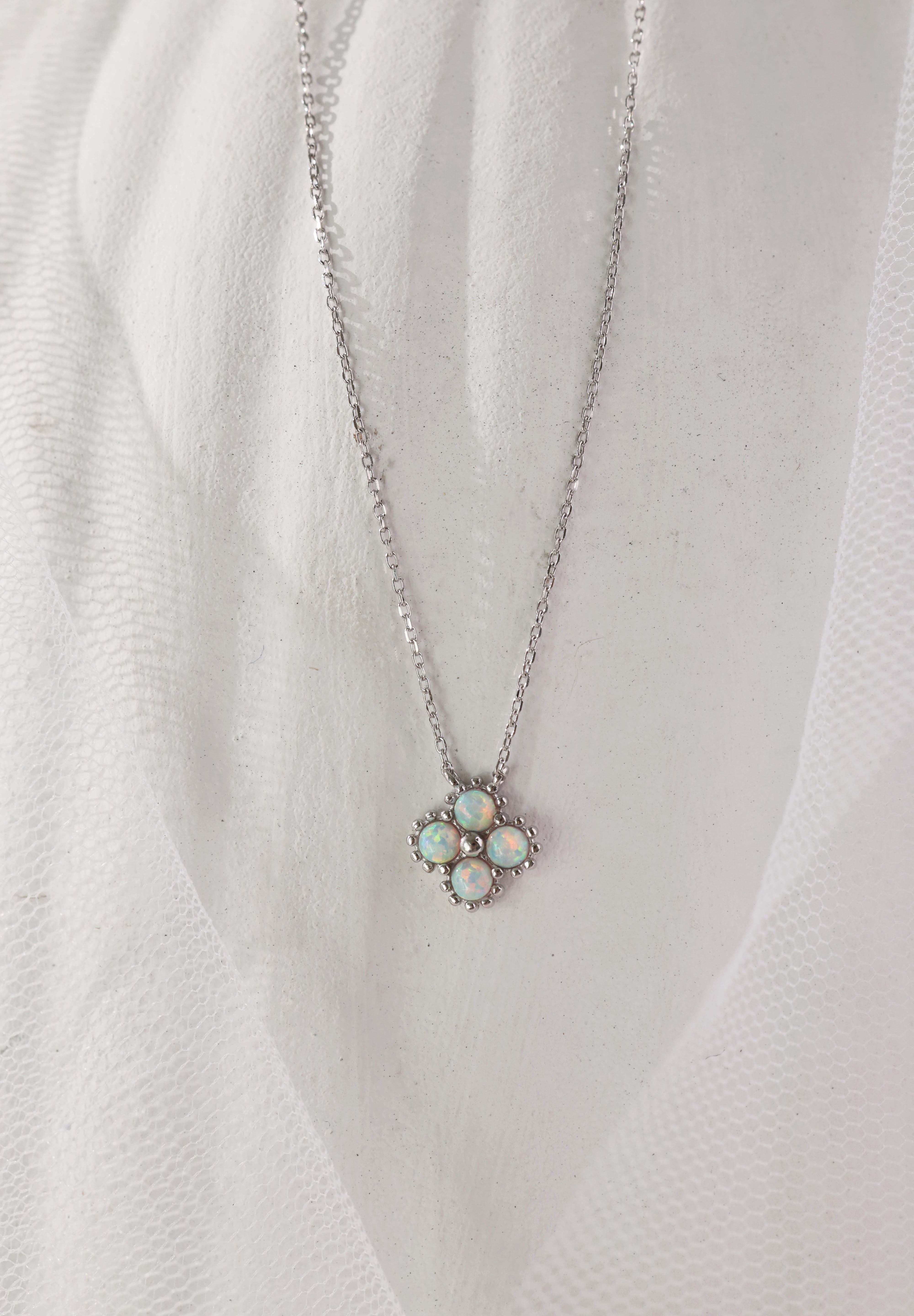 Faith Opal SILVER Necklace - Sterling Silver