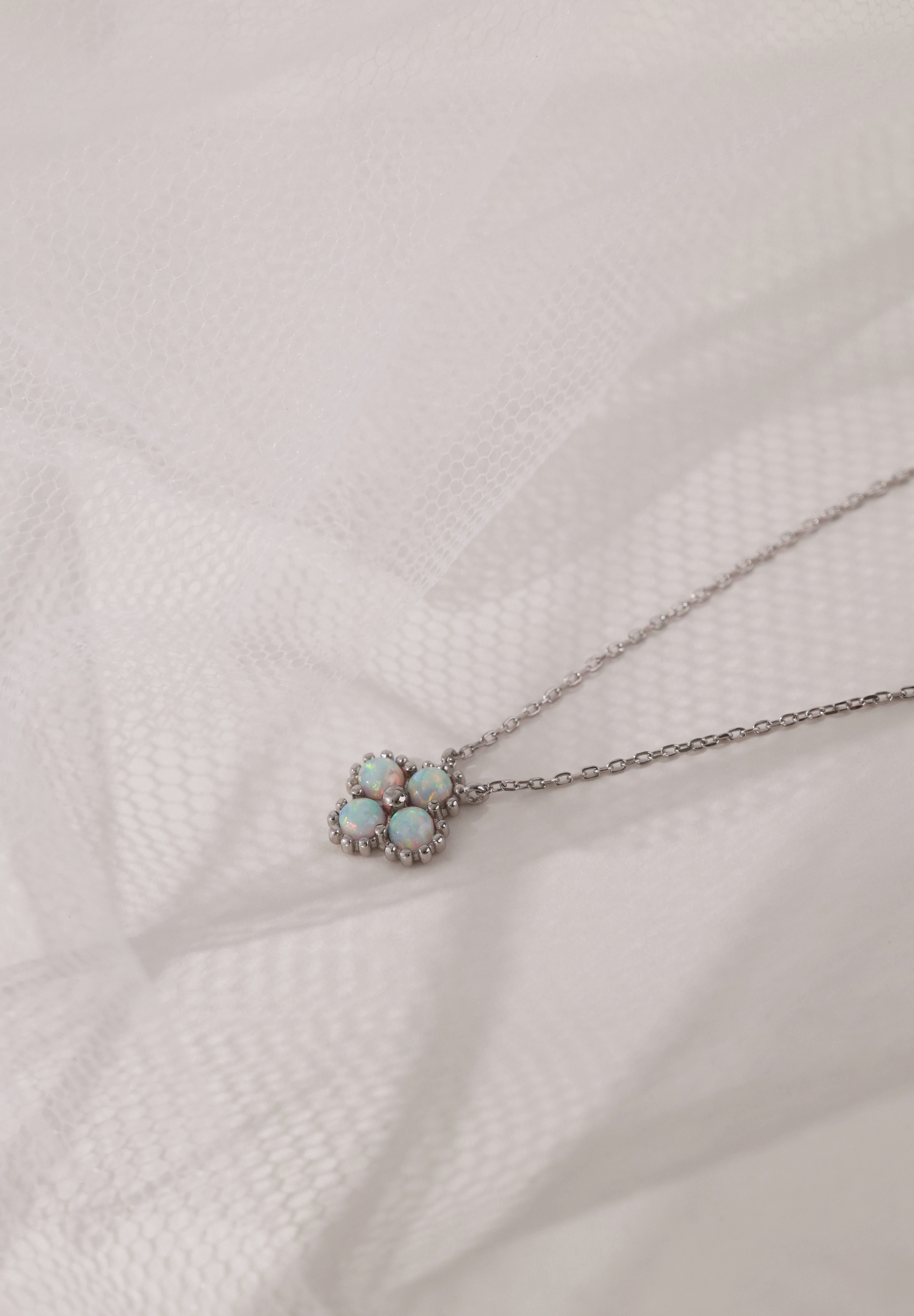 Faith Opal SILVER Necklace - Sterling Silver