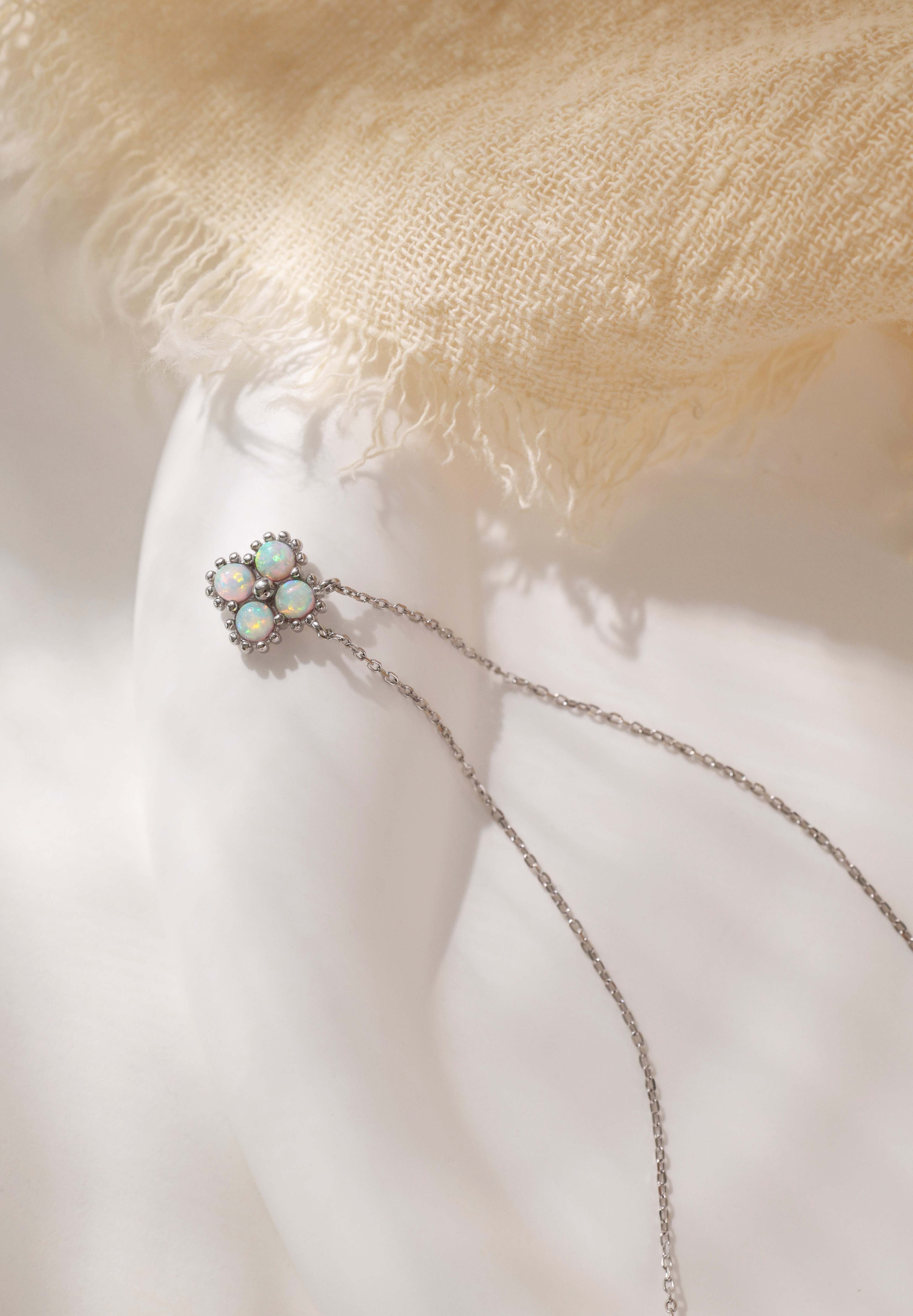 Faith Opal SILVER Necklace - Sterling Silver