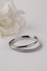 Liora & Starveil Oval Bangles Silver