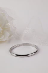 Liora & Starveil Oval Bangles Silver Liora - Plain