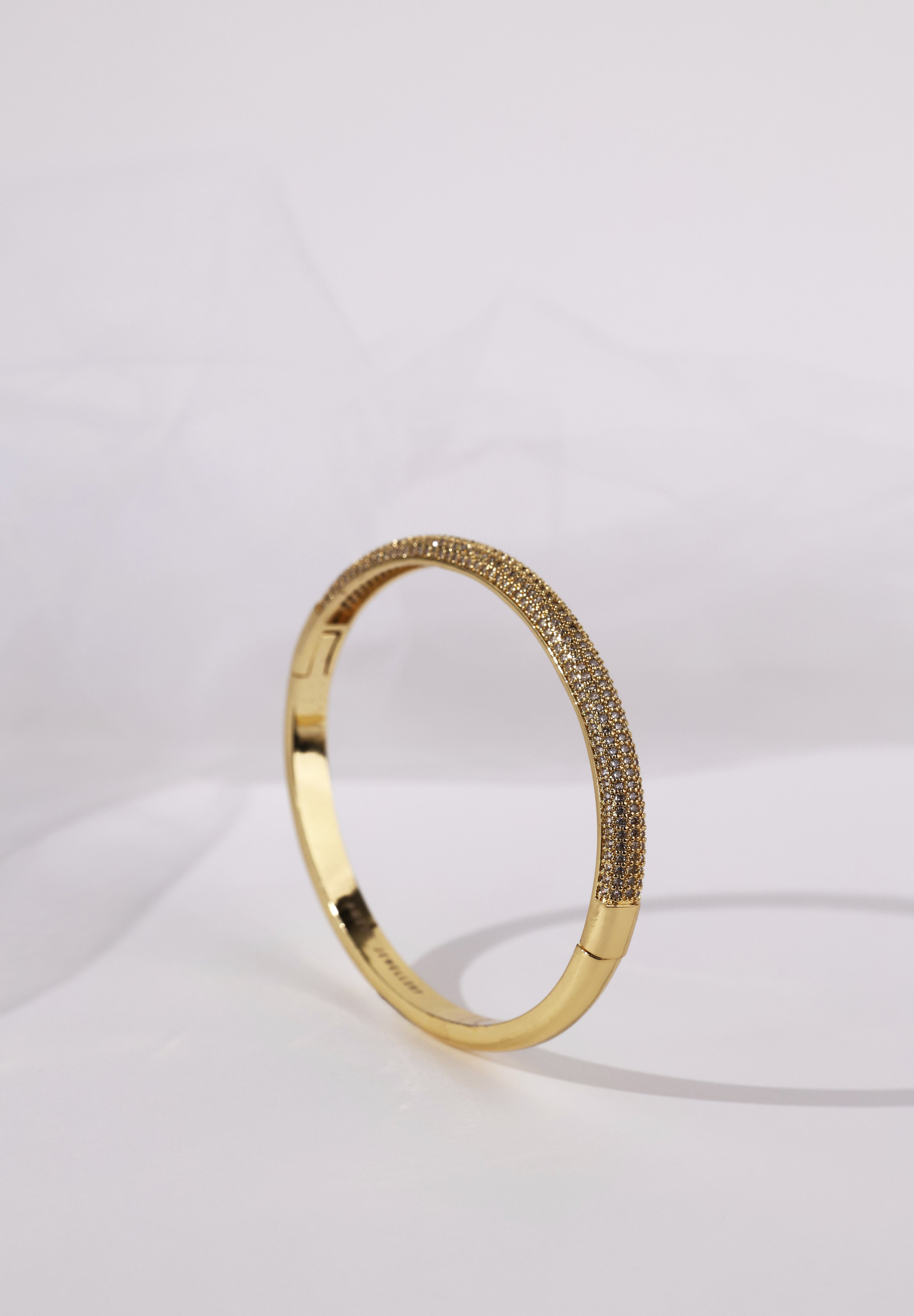 Liora & Starveil Oval Bangles Gold Starveil - Pave