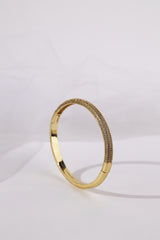 Liora & Starveil Oval Bangles Gold Starveil - Pave