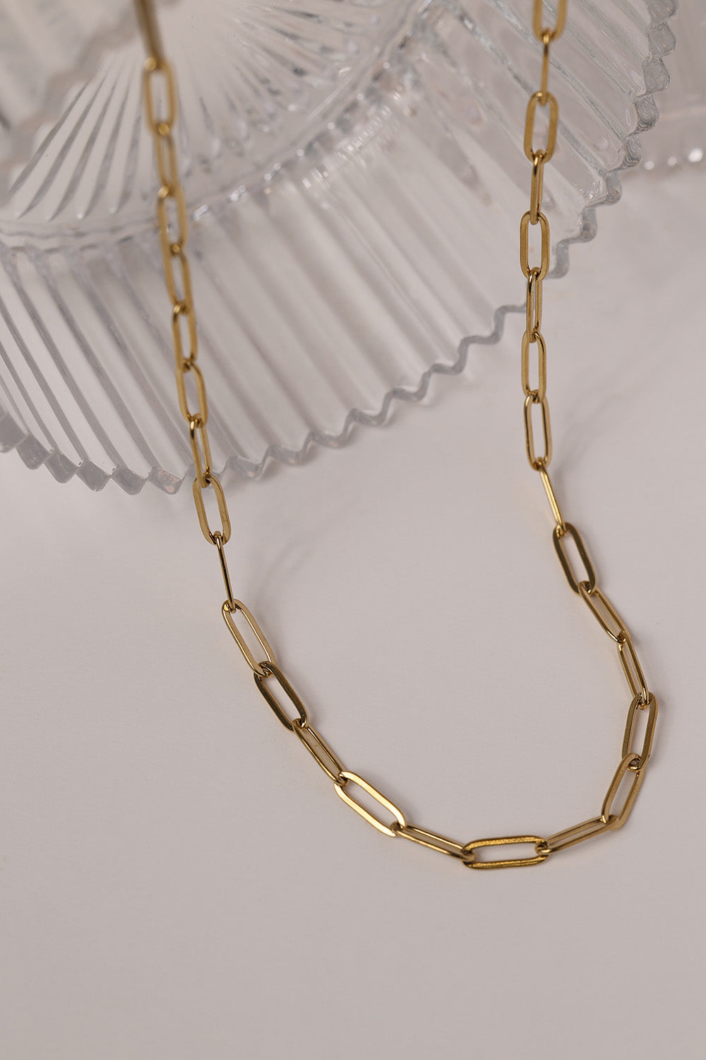 Paperclip Chain Necklace - Stainless Steel