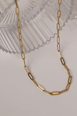Paperclip Chain Necklace - Stainless Steel