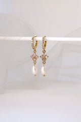 Mira Fresh Pearl Drop Earrings